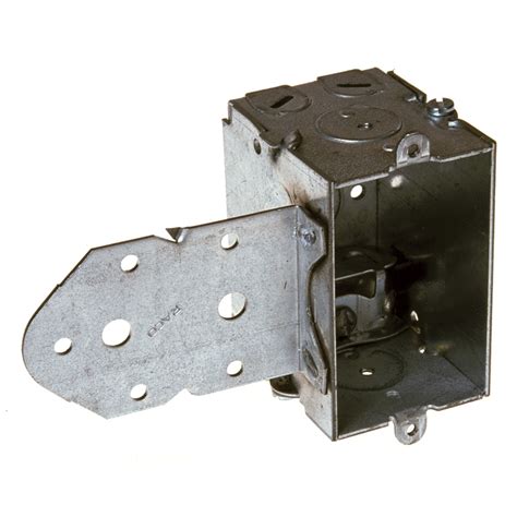 electrical wire clamp single gang box|metal electrical box knockout.